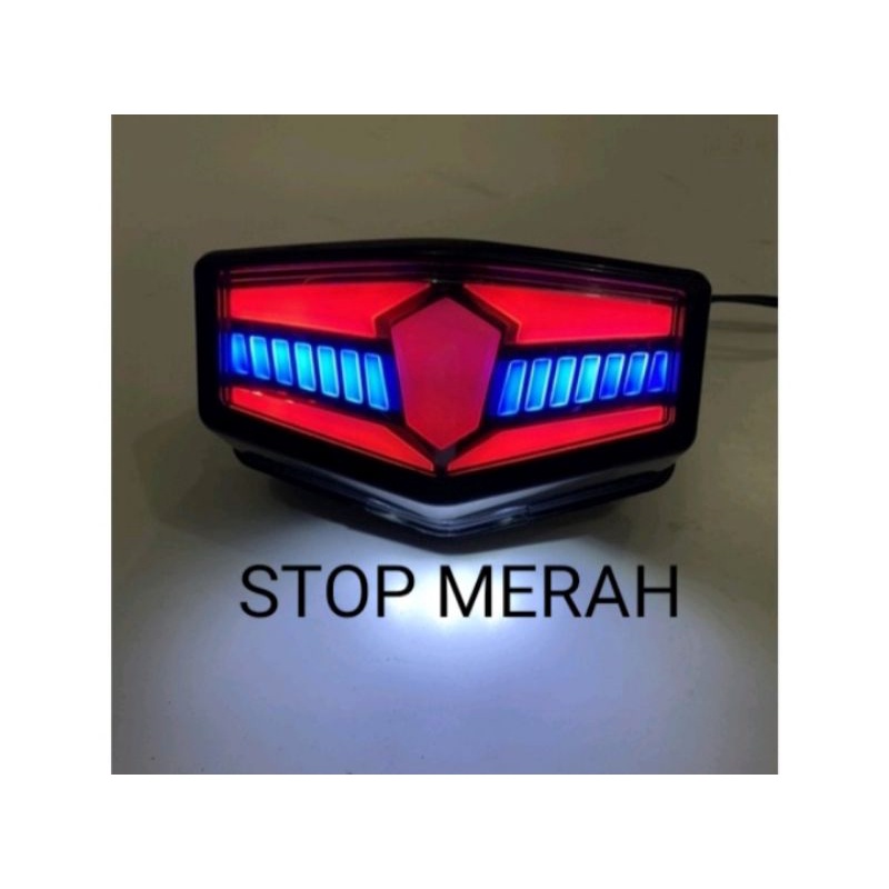 lampu stop rx king new led 3in1 stop lamp led rx king new lampu rem belakang led rx king new