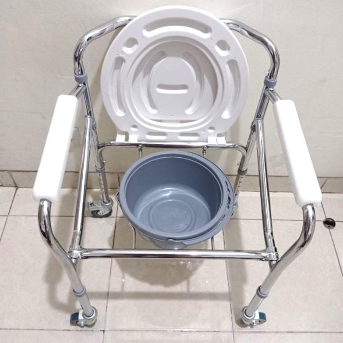 Kursi BAB Roda/kursi Toilet Commode Chair Roda Kursi PUK Lansia