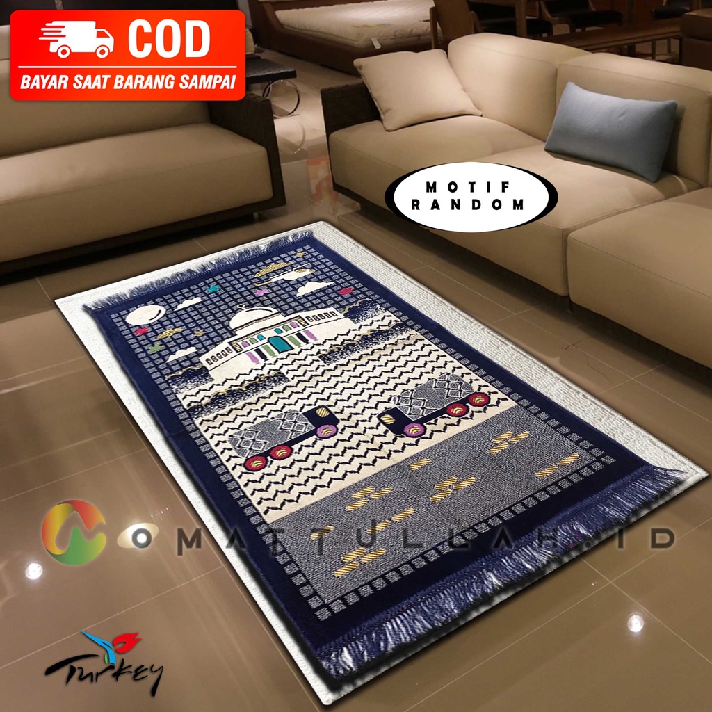 SAJADAH ANAK MOTF / SAJADAH 55x110cm / PERLENGKAPAN SHALAT