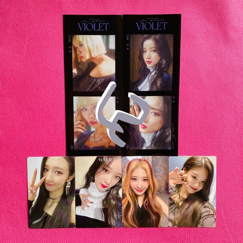 PURPLE KISS - Into Violet (Photocard / Stiker : Jieun Dosie Yuki Chaein Swan)