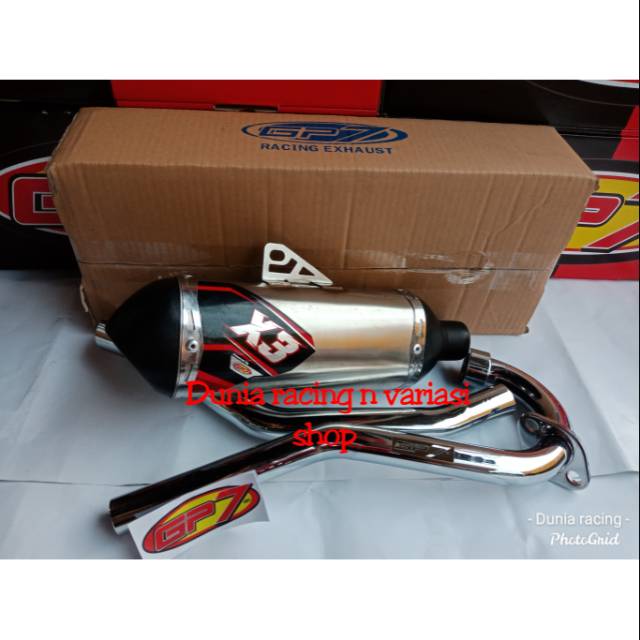 Knalpot GP7 KLX 150 - DTracker 150 GP7 X3 asli dan original GP7