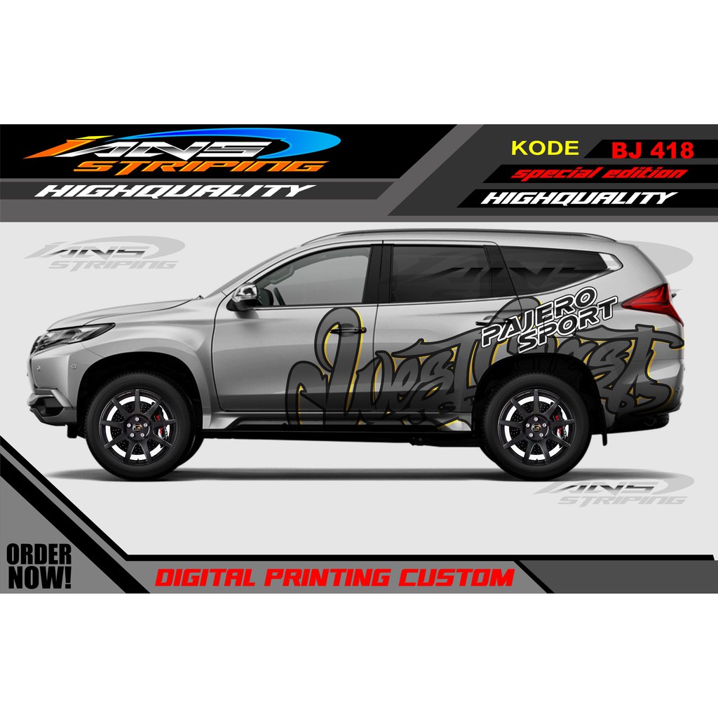 STICKER MOBIL PAJERO, FORTUNER / DECAL STICKER MOBIL PAJERO / STIKER VARIASI MOBIL PAJERO