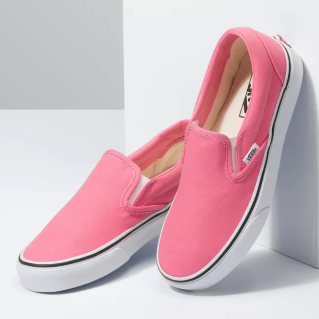 Sepatu Vans Slip On Sepatu Kasual Pria Wanita Murah Pink