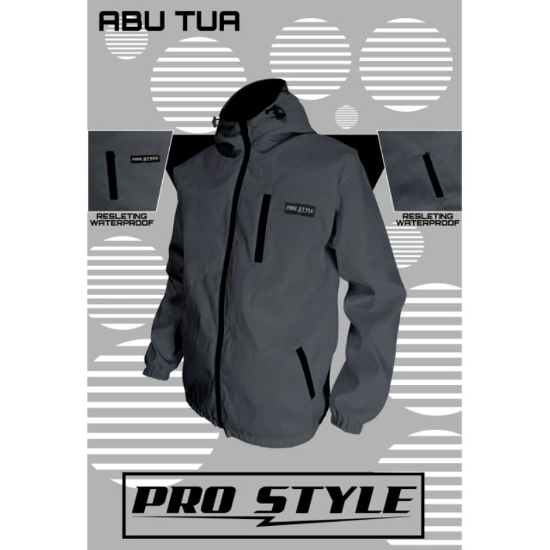 promo jaket outdoor PROSTYLE bahan taslan waterfroop berkualitas