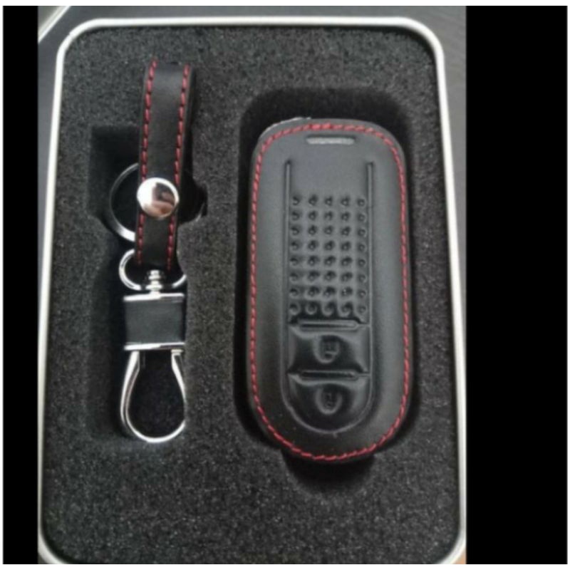 Key Cover Sarung Kunci Remote Kulit For Toyota Agya/2021