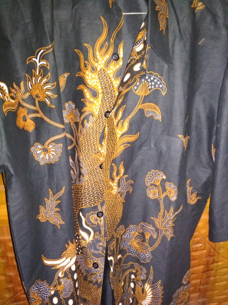 Naga Sogan Pendek Kemeja Batik Pria Lengan Pendek Katun Sragenan Full Furing