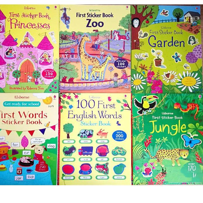 

Promo - PART 1 USBORNE FIRST STICKER BOOK BUKU STIKER ANAK ANAK