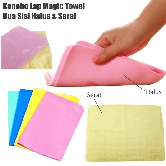 Grosir - K801 Kain Lap Kanebo (30x21CM) / Super Magic Towel / Chamois Magic Towel Daya Serap Tinggi