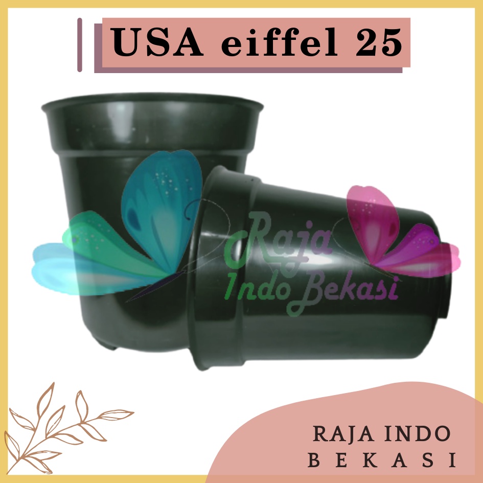 Pot Usa Eiffel 25 Hitam - Pot Bunga Tinggi Hitam Bukan Pot Tawon Pirus Pot Bukan Pot Busa Lumut Batu