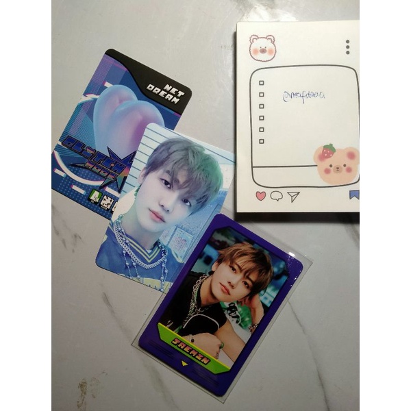wts want o sell pc photo card matching card md pop up glitch mode glimo jaemin ready kamar