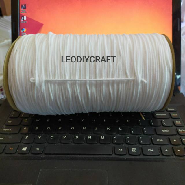 20 Meter Karet Elastis 3mm --Karet Masker-Karet Halus - karet spon