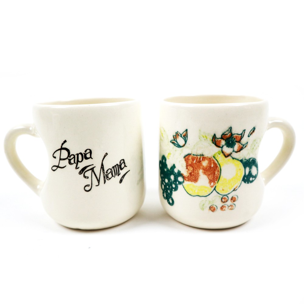 Mug Love Couple Mama Papa Keramik Set 2 pcs 300 ml KL 188