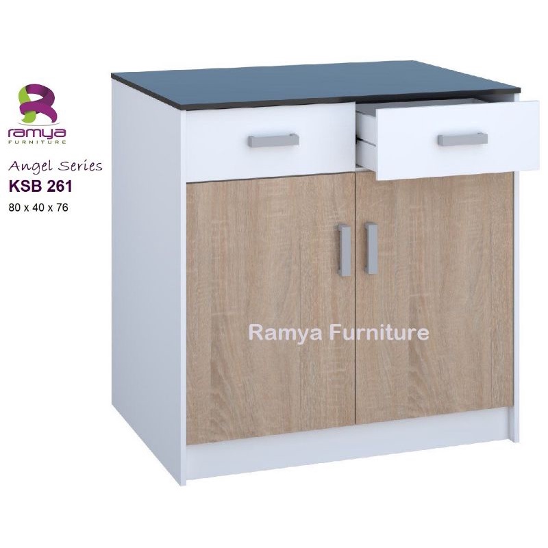 Lemari dapur kitchen set bawah 2 pintu Ramya - Bandung saja