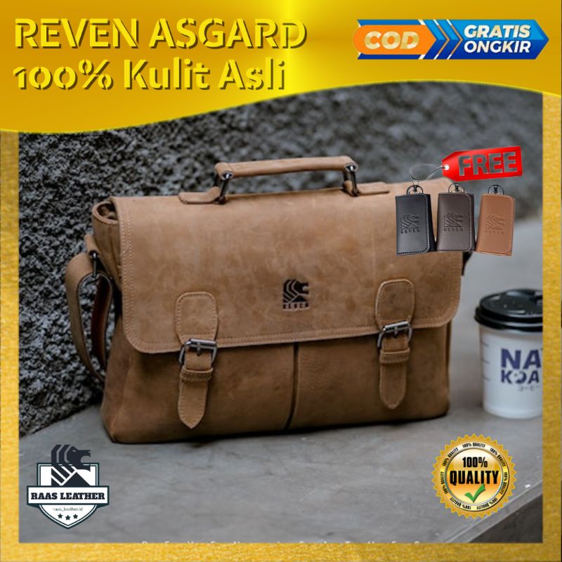 Tas Laptop Pria Kulit Asli Tas Selempang Sling Bag Pria Cowok Kulit Branded Original