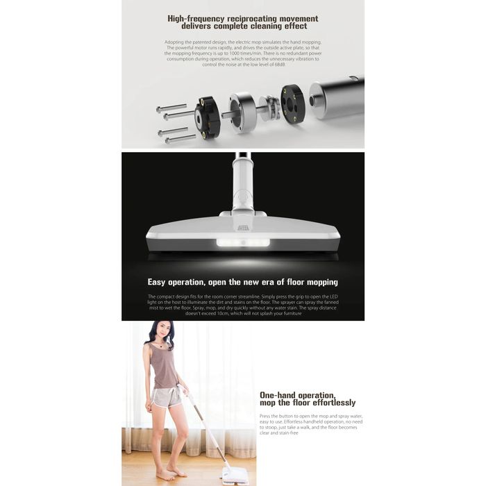 XIAOMI SWDK-D260 - Handheld Rechargeable Electric Mop Floor Cleaner - Alat Pel Elektrik dari XIAOMI