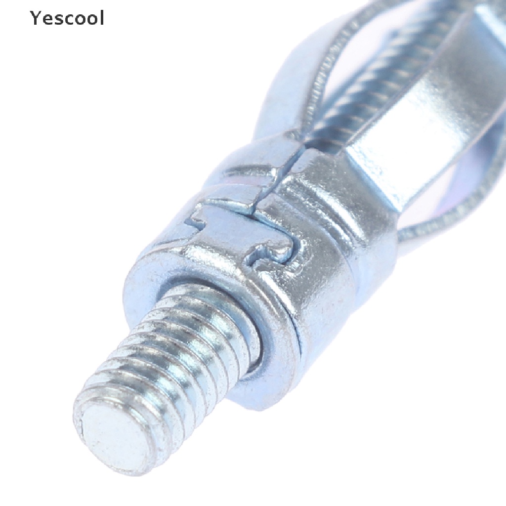 Yescool 10Pcs M4 Plug Dinding Metal Hollow Untuk Papan Plester