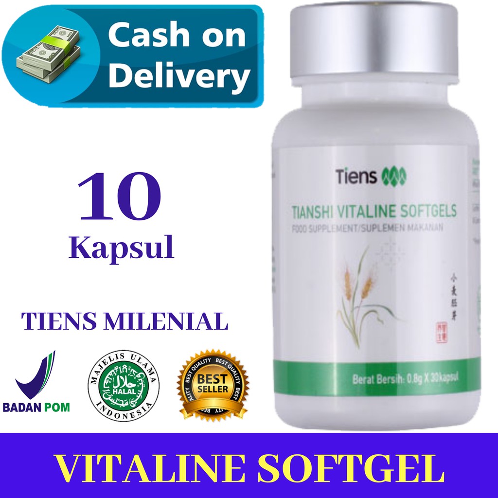 Vitaline 10 kapsul suplemen pemutih tubuh dan nutrisi untuak kulit terbaik dunia