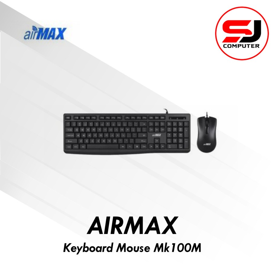 Keyboard Mouse Airmax Mk100M Mk-1000M Garansi 1Tahun Usb