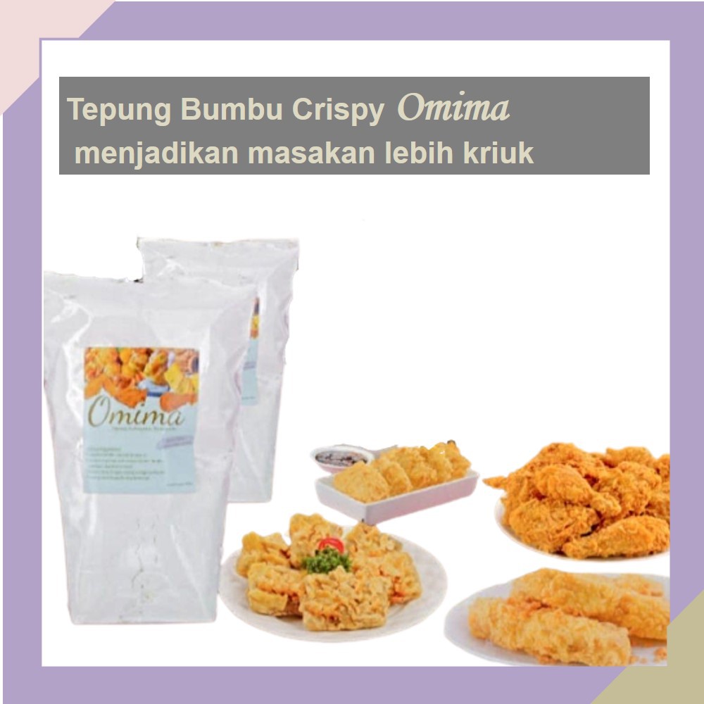 

Tepung Bumbu serbaguna Omima 500 gram Tepung ayam kfc Non Msg Tepung bumbu homemade