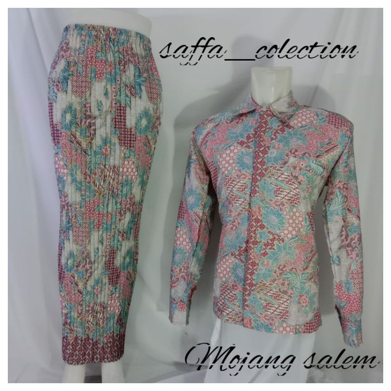 batik couple /kmeja pria couple/kmeja rok prisket batik