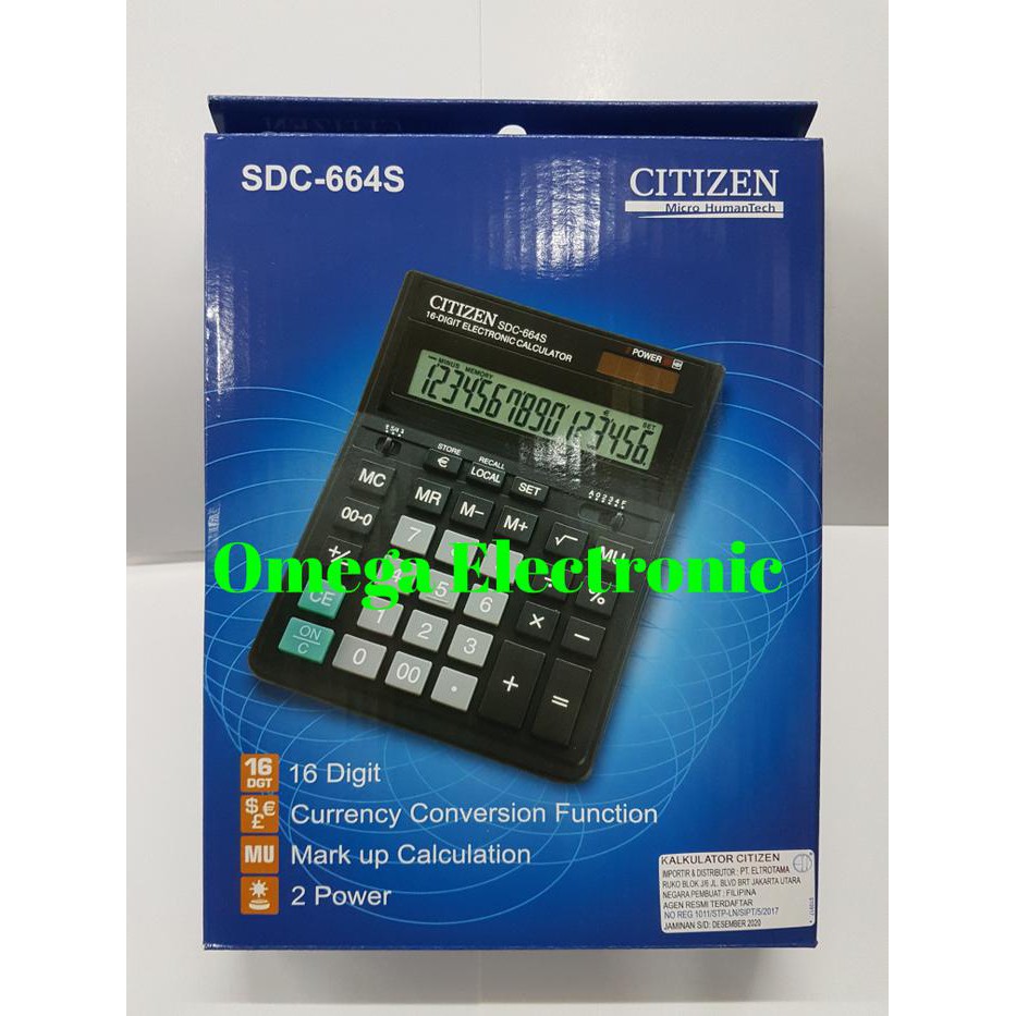 

Hargamiring ORIGINAL Citizen Calculator SDC-664S - Kalkulator Meja Office Kantor Paling oke