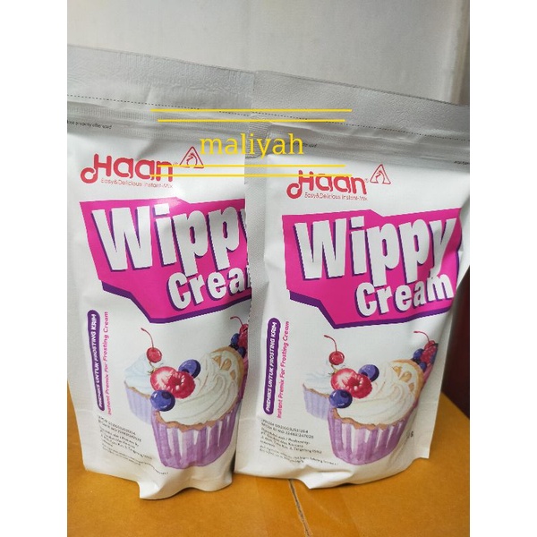 

haan whippy cream toping bubuk instan 200 gram