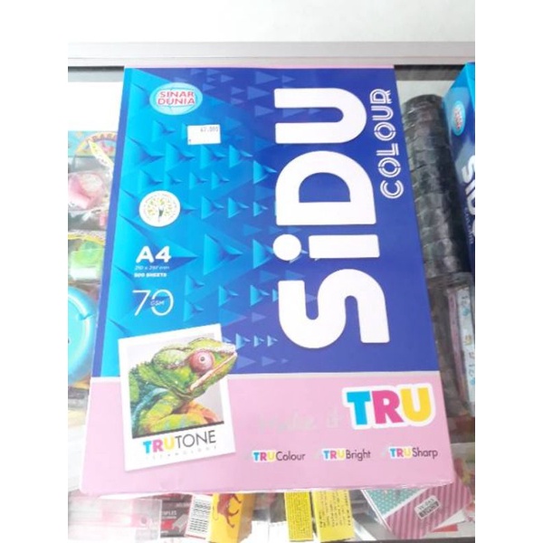 10 lembar A4/ A3/ HVS Sidu warna /sidu warna A4/kertas fotocopy warna/Sidu A4 warna pink kuning/sidu