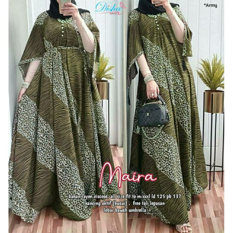 Abaya Jumbo Premium Quality Motif Leopard