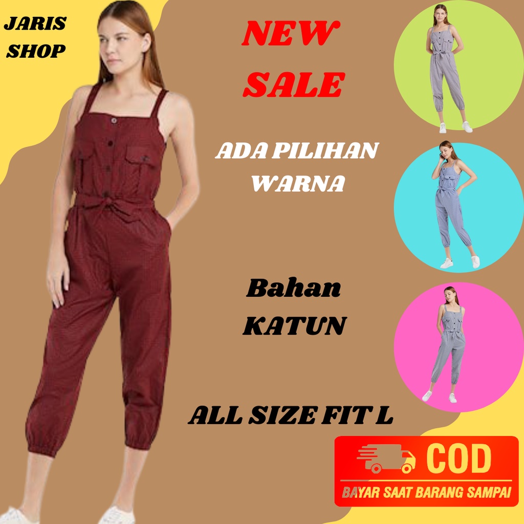 Jumpsuit Wanita Import Premium Bangkok Baju Kodok Wanita Dewasa Celana Panjang  Jumsuit Korean style
