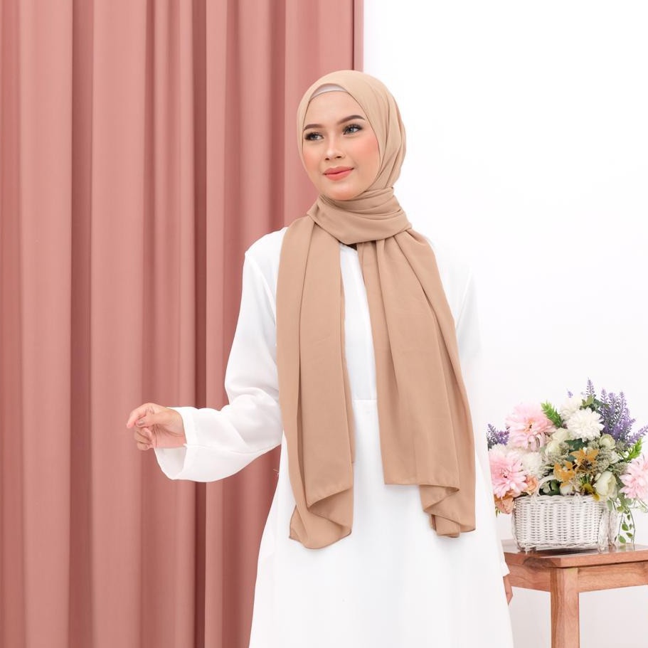 PASHMINA DIAMOND SABYAN PREMIUM UK180X75CM ITALIANO-Chocoa Brown