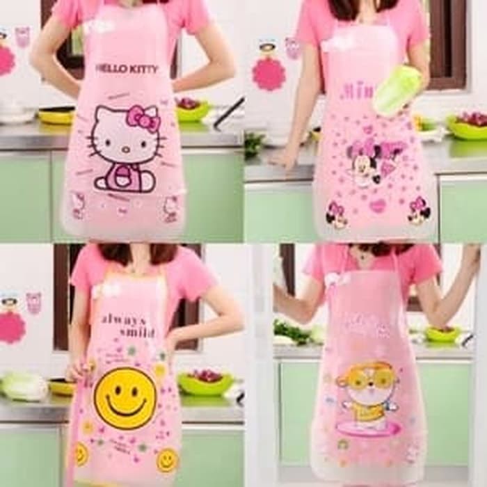 ⭐️ Jendela Kosmetik ⭐️ Celemek Apron / Celemek Anti Air / Celemek Masak / Celemek Karakter Animal / Celmek Dapur