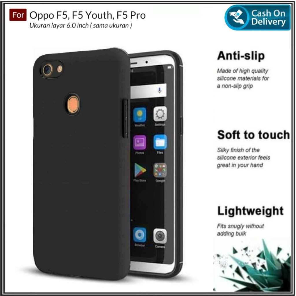 Soft Case OPPO F5 / F5 PRO / F5 YOUTH SoftCase Premium Dove Matte Protection Back Kamera Casing Slim