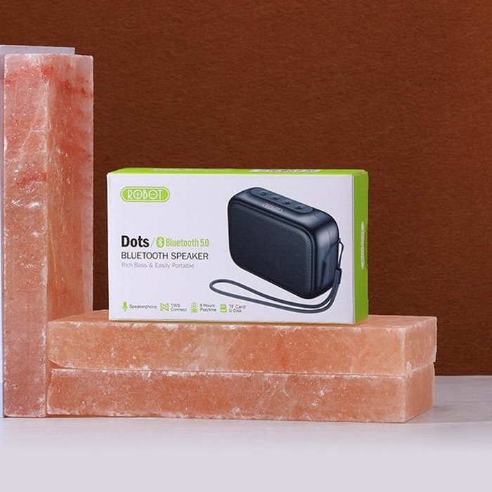 ROBOT Speaker Bluetooth RB100 V5.0 Mini Portable Support Micro SD & USB Garansi Original Resmi-8