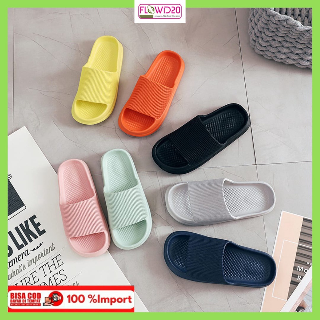 sandal karet sandal rumah sandal kamar mandi import slop empuk indoor outdoor 102