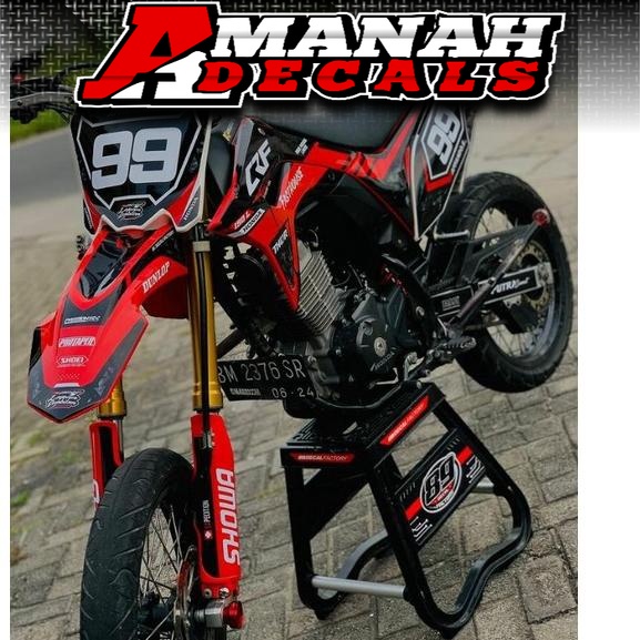 Spesial Edition.. decal crf - decal crf 150 I full body - decal crf 150 l - decal crf putih - decal 