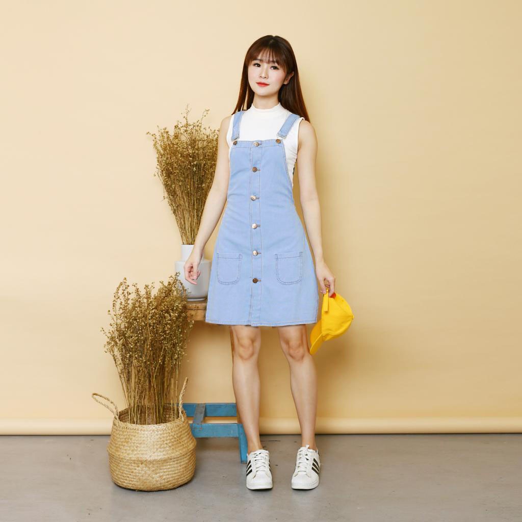 GFS JULIA OVERALL JEANS Shopee  Indonesia