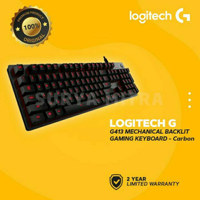 Keyboard Gaming Logitech G413 Carbon Mechanical