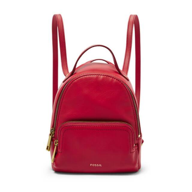 mini backpack red