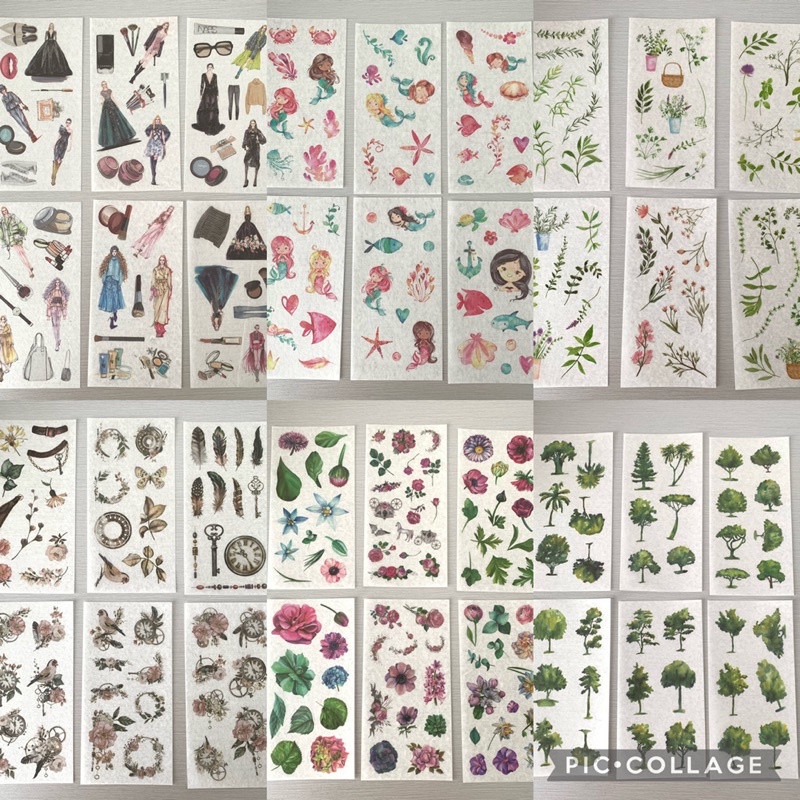 

6 Lembar stiker per set / 6pcs sticker set
