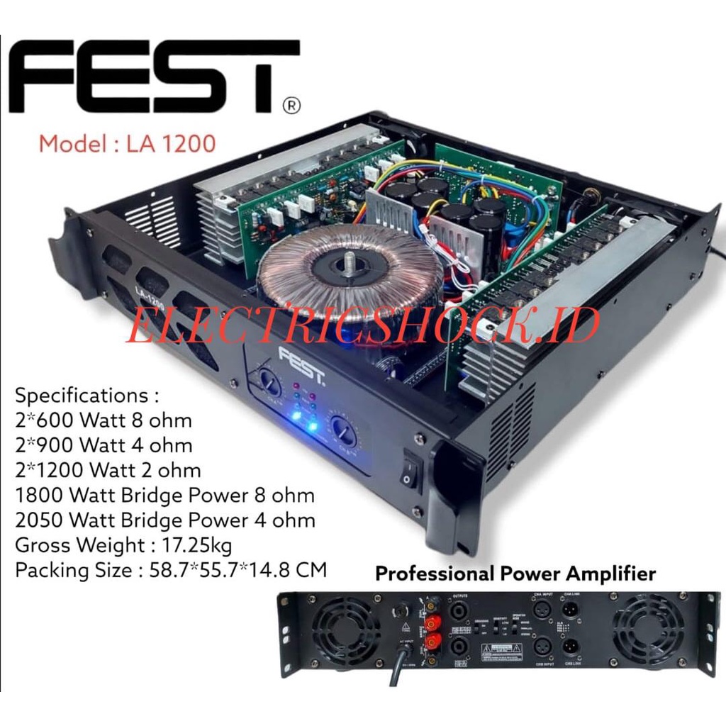 POWER AMPLIFIER FEST LA 1200 / FEST LA1200 ORIGINAL