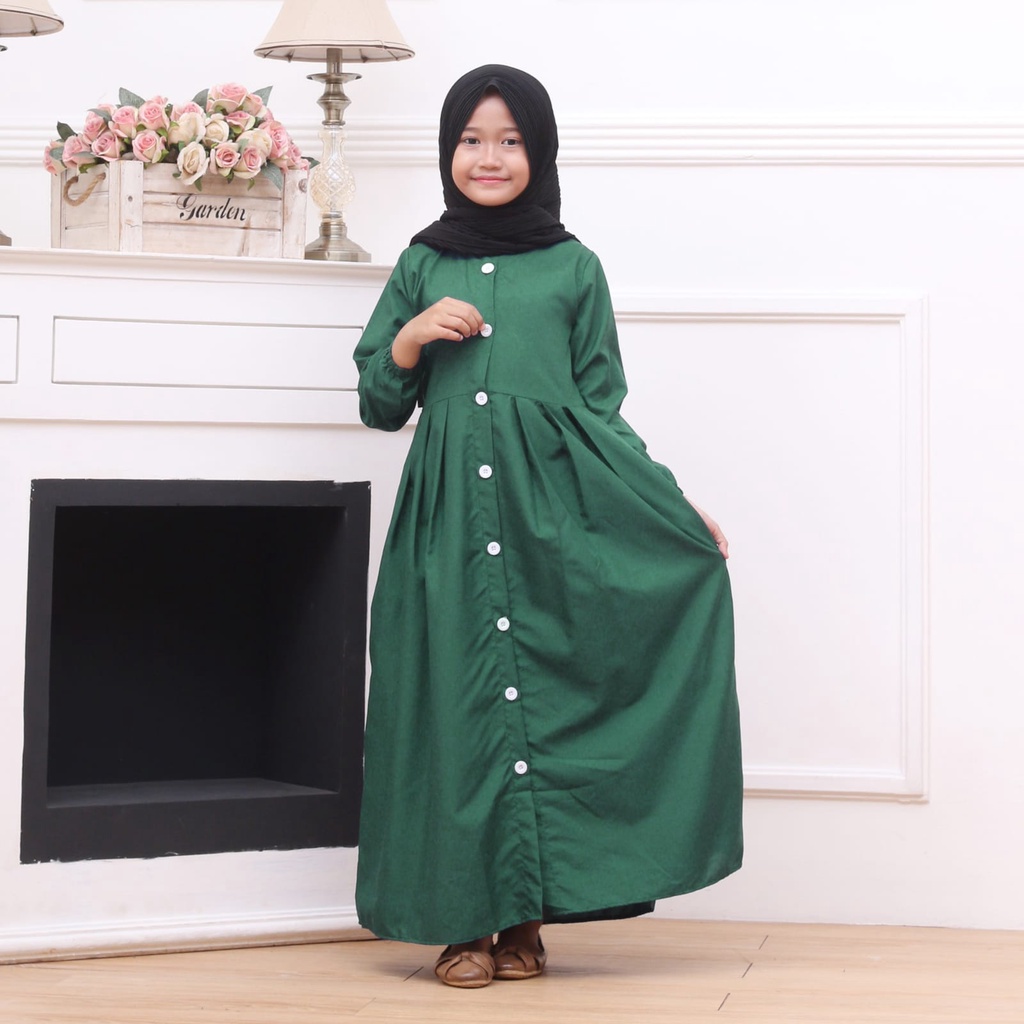 GAMIS ANAK GAMIS ANAK TANGGUNG GAMIS ANAK PEREMPUAN TERBARU FULL KANCING UMUR 7-8-9-10-11-12 TAHUN