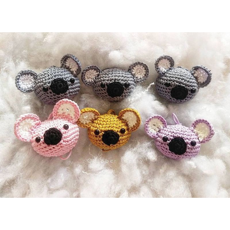 Gantungan Kunci Koala - Koala Amigurumi - Handmade Koala Keychain