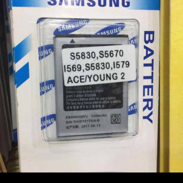 Baterai batrai Samsung Ace /  S6102 / Young 2 S5830 S5670 I569 S5830 I579 GT6310 / GT-S6810 / GT-S68