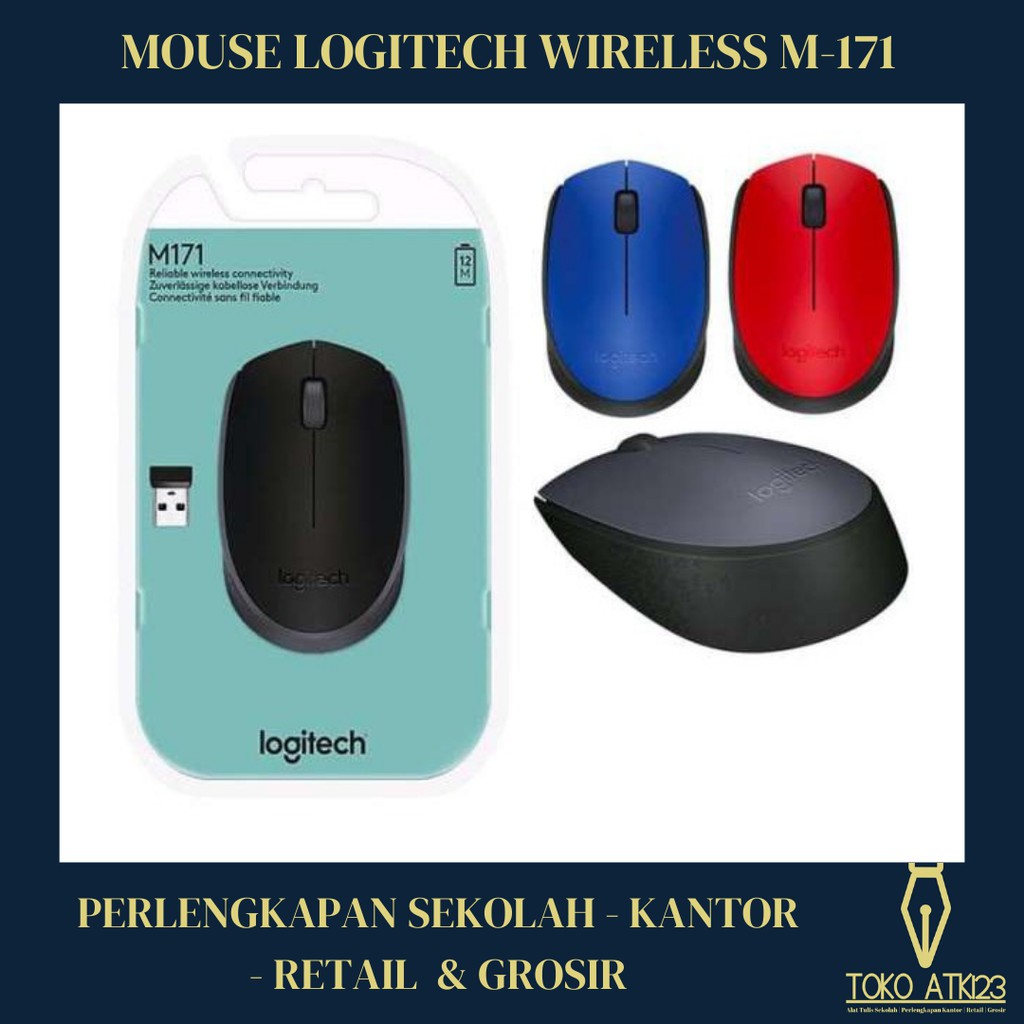 Mouse Logitech Wireless M-171 M171 Original!!