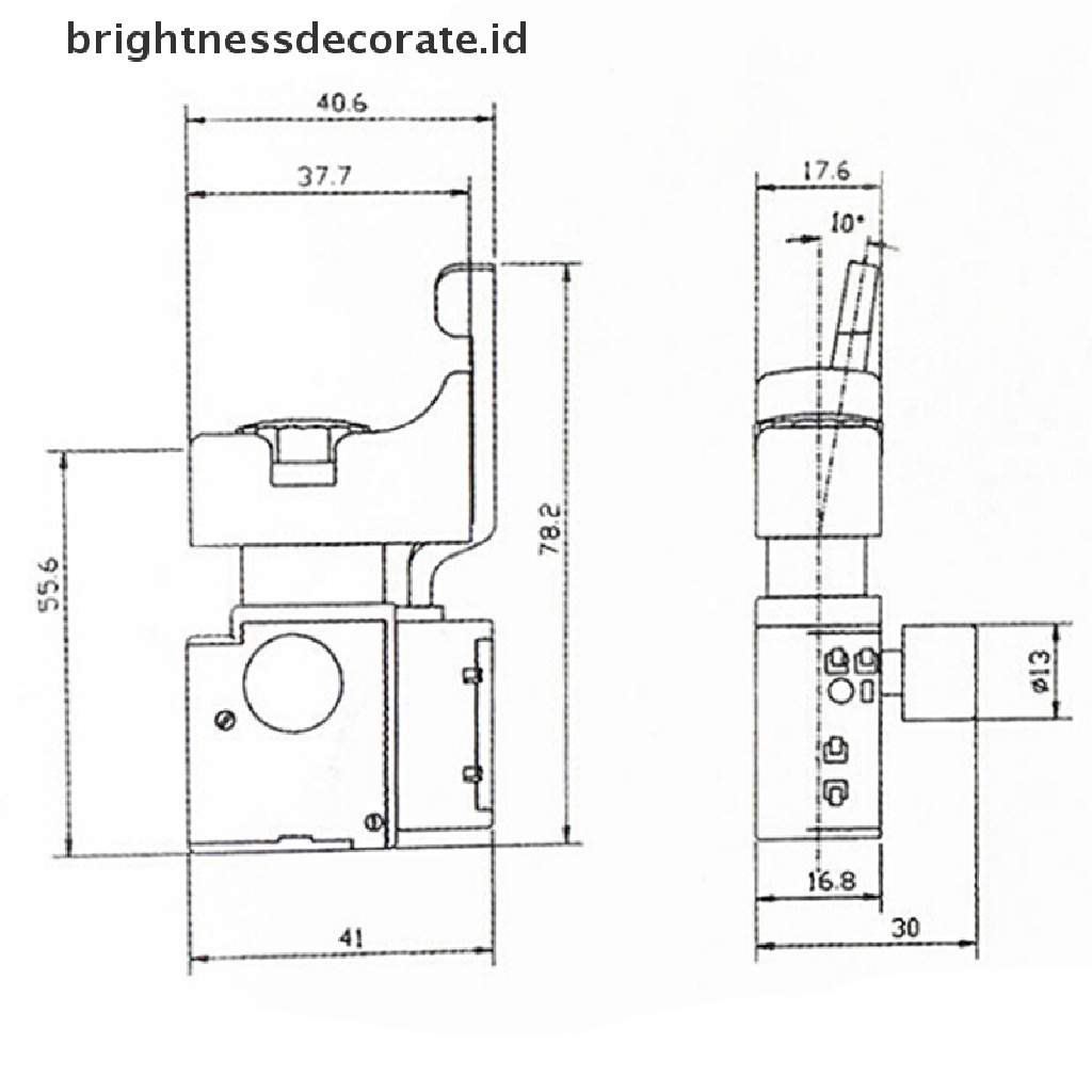 (Birth) Fa2-4 / 1bek Saklar Kontrol Kecepatan Bor Elektrik 6a 250v Warna Hitam