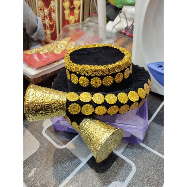 topi penganten cowok Mandailing.