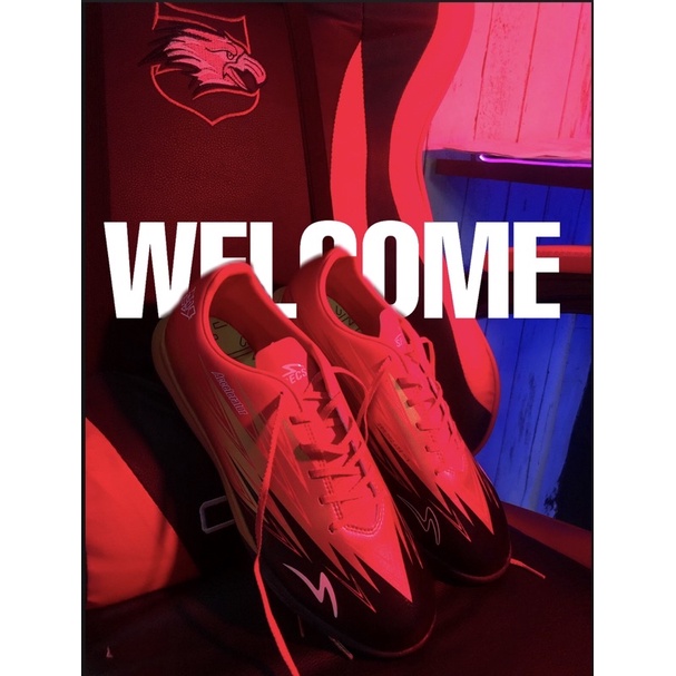 Sepatu Futsal Specs Lightspeed 3 IN Runtuboy - Red Gold 402011 Original