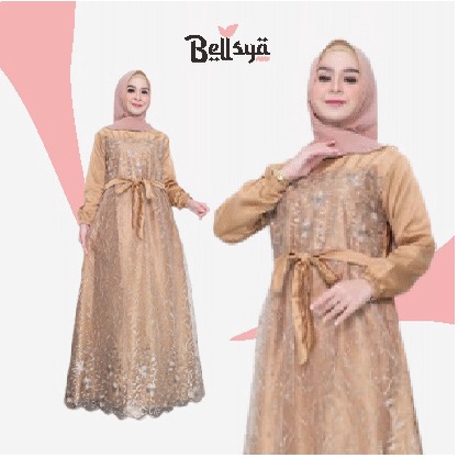 Baju Gamis Kondangan / Gamis Brokat Tille Busui / Gamis Murah Premium / Baju Muslim Wanita Terbaru 2