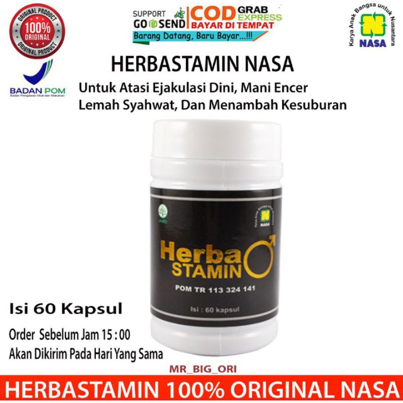 

PENAMBAH STAMINA/HERBASTMIN NASA/OBAT/KUAT/ HERBAL