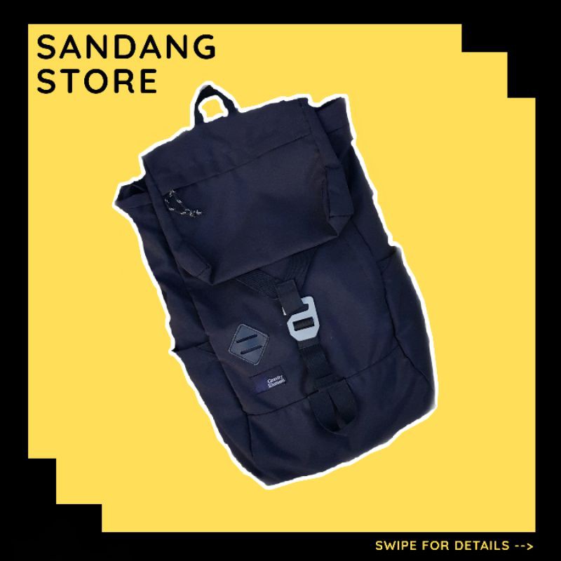 Back Pack Gravity Element Kerinci Black | Tas Ransel Pria Lokal Second Preloved